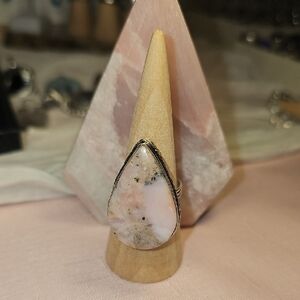 Pink Peruvian Opal Ring